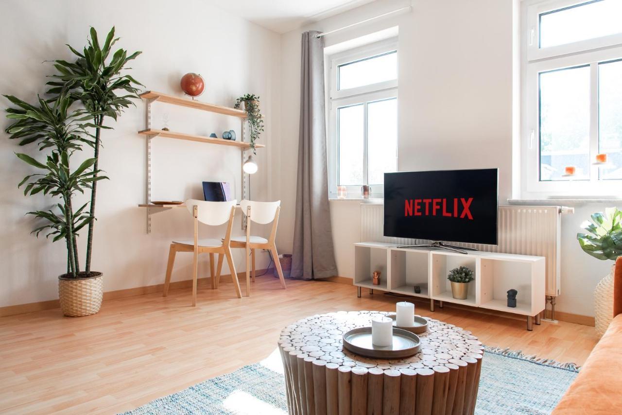 Stilvolles Apartment - Balkon, Netflix, Nespresso, Zentral, Messe Κέμνιτς Εξωτερικό φωτογραφία